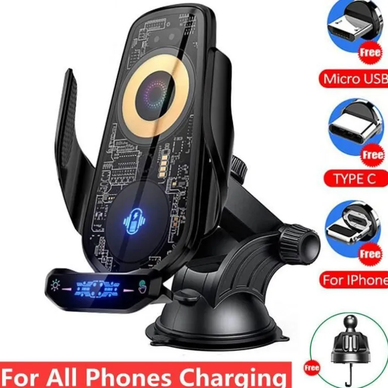 Magnetische kabellose Autotelefonhalterung - Automatische Ladehalterung