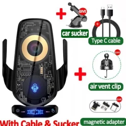 Magnetische kabellose Autotelefonhalterung - Automatische Ladehalterung