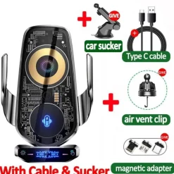Magnetische kabellose Autotelefonhalterung - Automatische Ladehalterung
