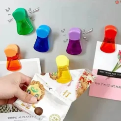 Magnetische Lebensmittelverschlussklammern - Notizhalter für den Kühlschrank