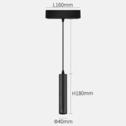 Magnetische Schienenbeleuchtung - Wandmontiertes schwarzes System