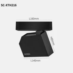 Magnetische Schienenbeleuchtung - Wandmontiertes schwarzes System