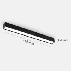 Magnetische Schienenbeleuchtung - Wandmontiertes schwarzes System