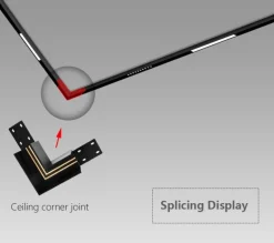 Magnetische Schienenbeleuchtung - Wandmontiertes schwarzes System