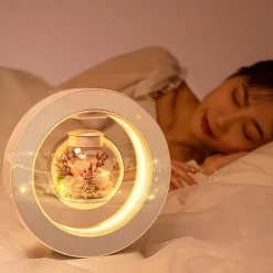 Magnetische schwebende Blumenlampe „Love Forever“