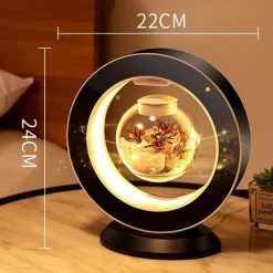 Magnetische schwebende Blumenlampe „Love Forever“