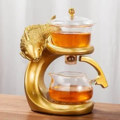 Magnetische Teekanne mit Meereszauberfischen – Wunderliches Ozeandekor