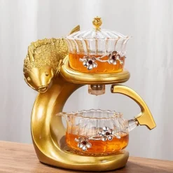 Magnetische Teekanne mit Meereszauberfischen – Wunderliches Ozeandekor