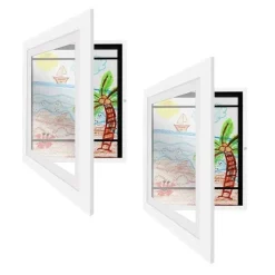 Magnetischer Holz-Kunstrahmen für Kinder – leicht zu öffnendes Design