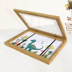 Magnetischer Holz-Kunstrahmen für Kinder – leicht zu öffnendes Design