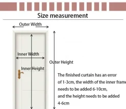 Magnetischer Türvorhang - Winddichte Schallschutzabdeckung