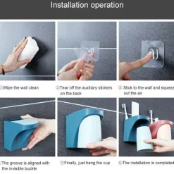 Magnetischer Zahnbürstenhalter – Aufbewahrungslösung für das Badezimmer