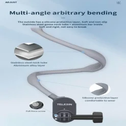 Magnetisches, am Hals montiertes Action-Kamera-Zubehör – Silikonhalterung