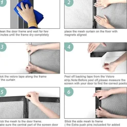 Magnetisches Moskitonetz – Freihändiger automatischer Insektenschutz