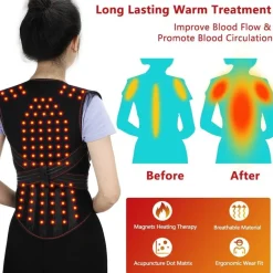 Magnetisches, selbsterwärmendes Rückenmassagegerät – therapeutisches Gerät zur Schmerzlinderung