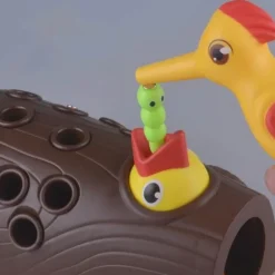 Magnetisches Spechtspielzeug – lustiges Wurmfangspiel für Kinder