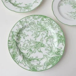 Maiglöckchen-Porzellanteller - Medieval Green Tableware Collection