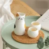 Maneki Neko Sake-Set – Lucky Cat Weingläser, Barzubehör
