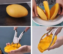 Mangoschneider aus Edelstahl – Obstschneidewerkzeug