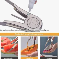 Mangospalter und -schäler aus Edelstahl – einfaches Werkzeug für perfekt geschnittene Mangos