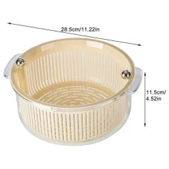 Manuelle Gemüse-Salatschleuder - Effizienter Abtropfkorb