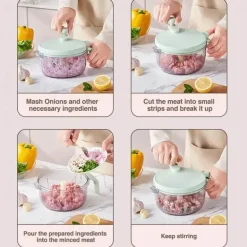 Manueller Gemüseschneider – Tragbarer Schneider für frisches Gemüse