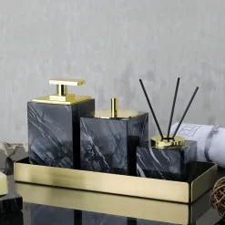 Marble Bathroom Accessories Set - Elegant Home Decor