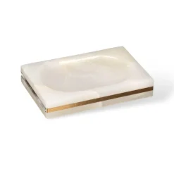 Marble Bathroom Set - Elegant Natural Decor Accessories