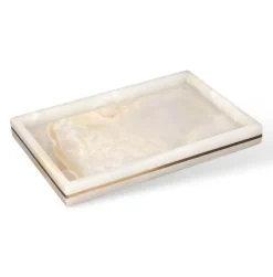 Marble Bathroom Set - Elegant Natural Decor Accessories