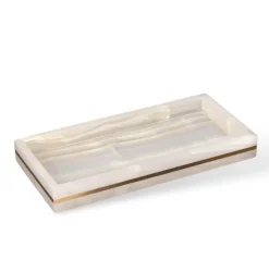 Marble Bathroom Set - Elegant Natural Decor Accessories