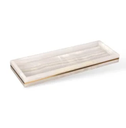 Marble Bathroom Set - Elegant Natural Decor Accessories
