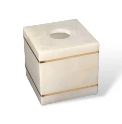 Marble Bathroom Set - Elegant Natural Decor Accessories