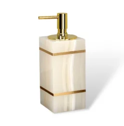 Marble Bathroom Set - Elegant Natural Decor Accessories