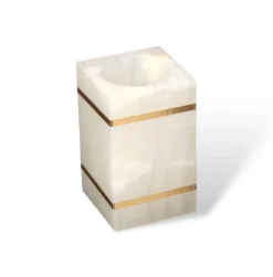 Marble Bathroom Set - Elegant Natural Decor Accessories