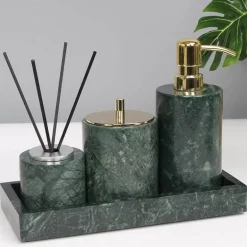 Marble Bathroom Set - Modern Stylish Accessories for Elegant Decor