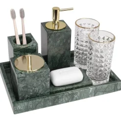 Marble Bathroom Set - Modern Stylish Accessories for Elegant Decor