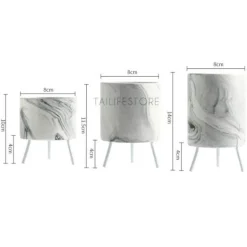 Marmor-Blumenvase - Minimalistisches nordisches Wohndekor