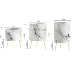 Marmor-Blumenvase - Minimalistisches nordisches Wohndekor