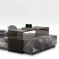 Marmor-Couchtisch – eleganter Lucienne-Akzenttisch