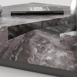 Marmor-Couchtisch – eleganter Lucienne-Akzenttisch