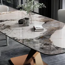 Marmor-Esstisch – Elegantes Josiane-Design für moderne Wohnungen