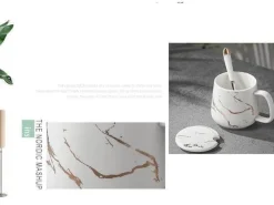 Marmor-Kaffeetassen-Set – Elegante Keramiktassen-Kollektion