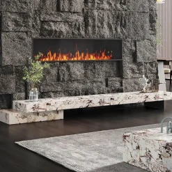 Marmor-TV-Ständer - Modernes Berenger Entertainment Center