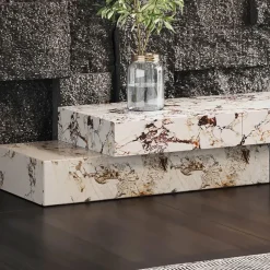 Marmor-TV-Ständer - Modernes Berenger Entertainment Center