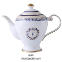 Marokkanisches Porzellan-Teeservice – Elegante Teekanne und Teetassen