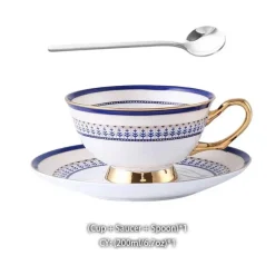 Marokkanisches Porzellan-Teeservice – Elegante Teekanne und Teetassen