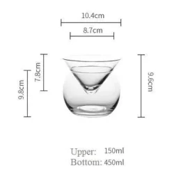 Martini-Kühler ohne Stiel – 150 ml Cocktailglas