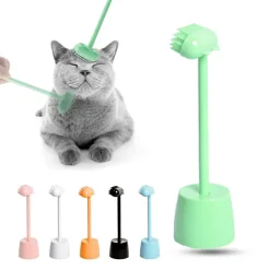 Massagebürste zur Katzenpflege – Interaktives Haustierspielzeug mit Ständer