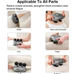 Massagepistole mit sechs Köpfen zur Muskelentspannung