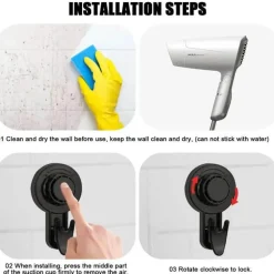 Max Hold Saugnapfhaken – Starker Vakuumhaken für den Einsatz im Homeoffice